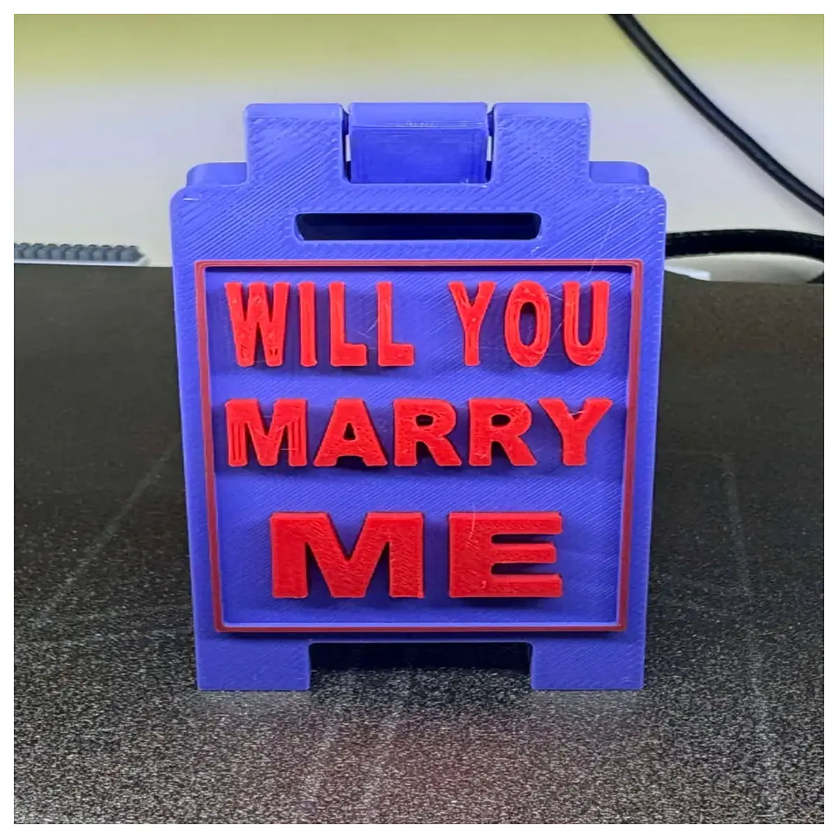 engagement ring proposal box with hidden message card for him romantic marriage question surprise gift