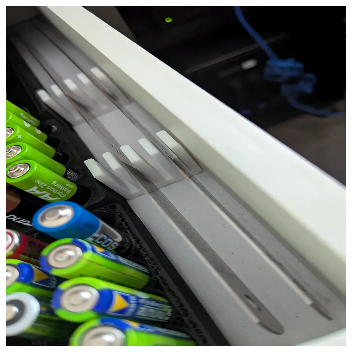 desk ruler organizer holder for 4 rulers storage box stationery supply