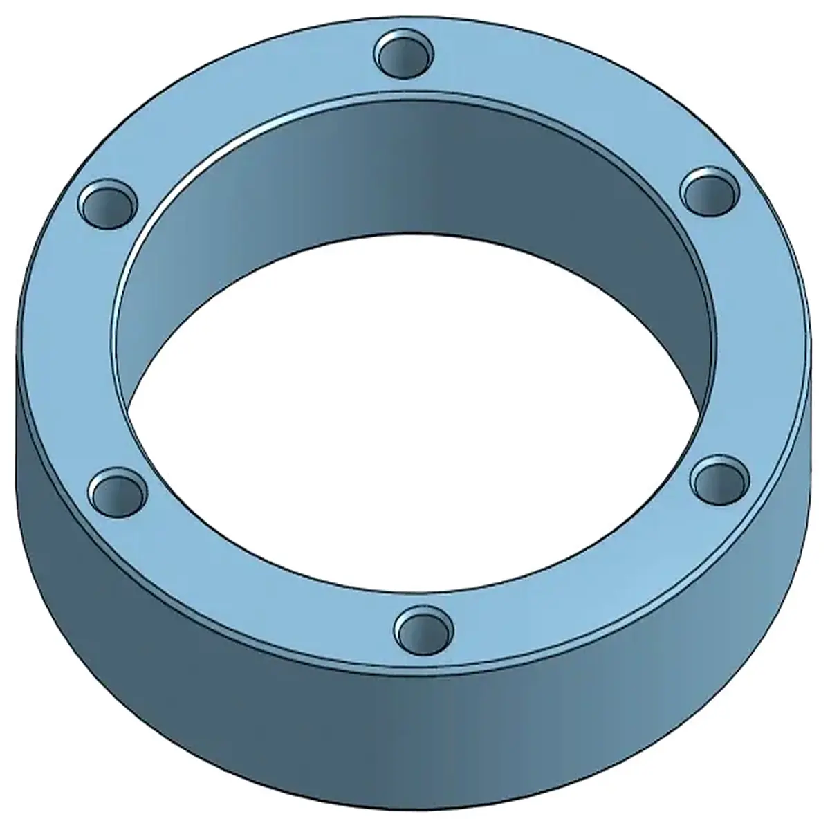 6x70mm Bolt Flange Pad Washer Threading Spacer Fastener Accessory Tightening Pad
