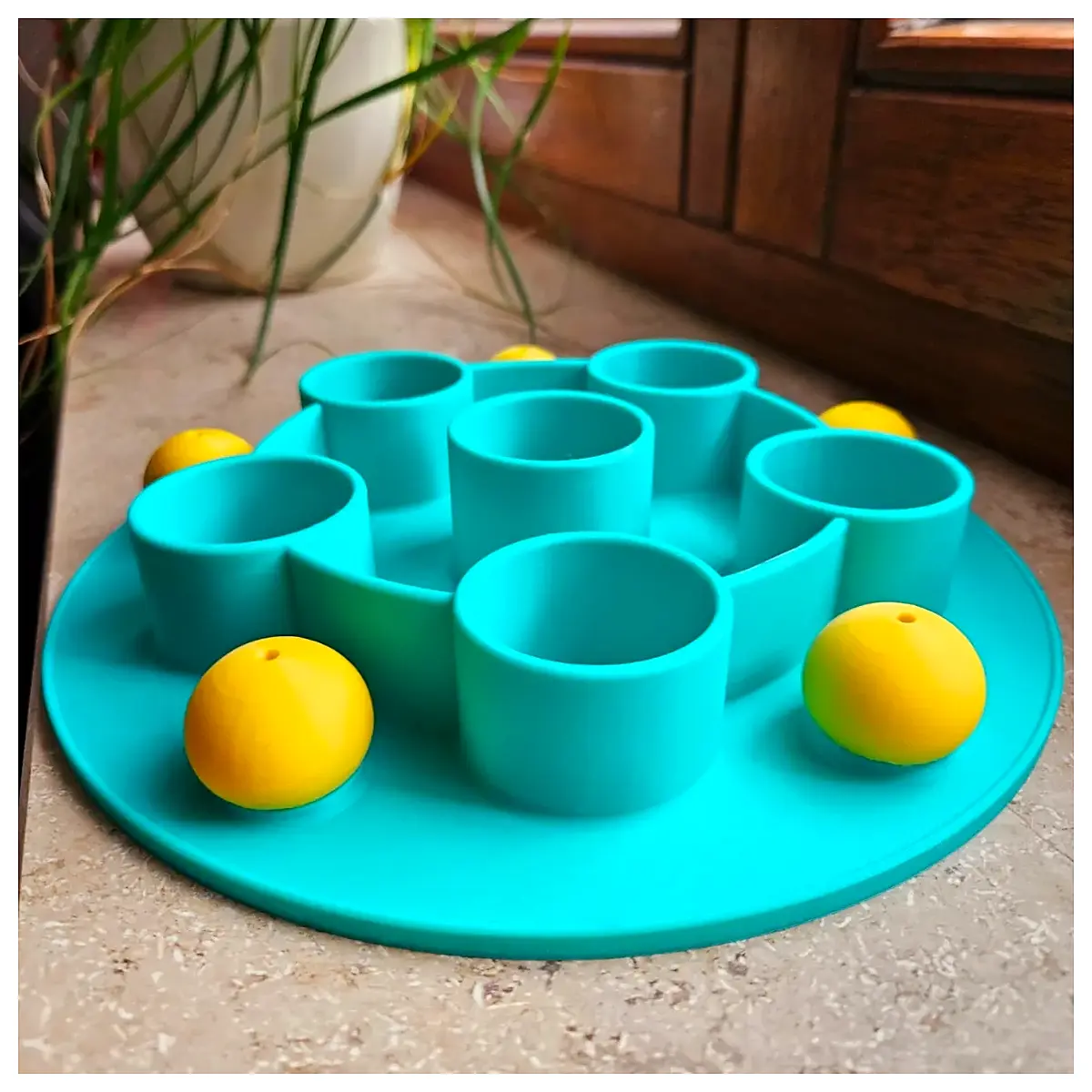 Pentagonal Cat Toy with Ball Interactive Cat Toy Puzzle Cat Ball Cat Toy Accessories Cat Plaything