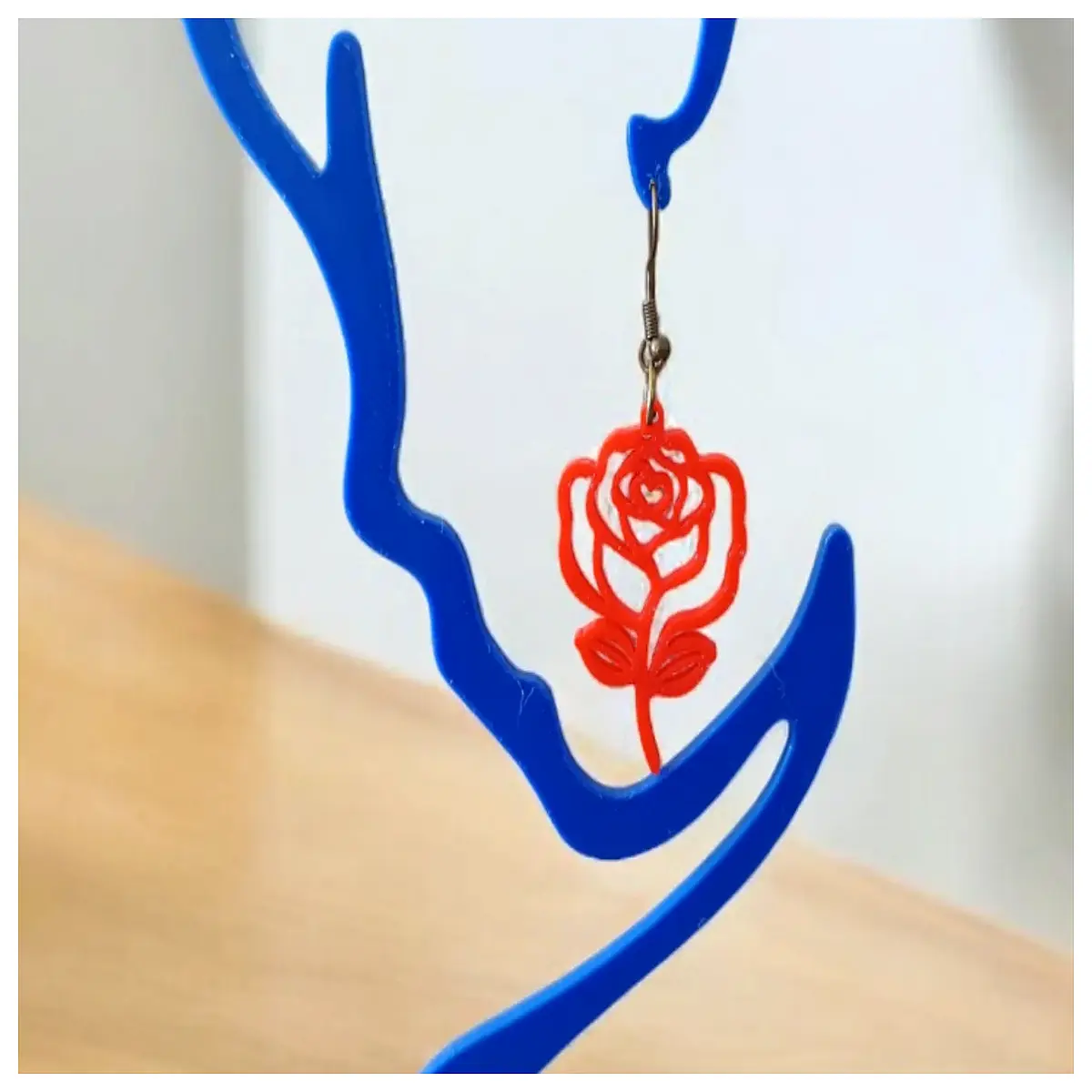 Valentine s Day Rose Earrings Women Romantic Gift Artificial Flower Earring Floral Stud Earrings Anniversary Gift