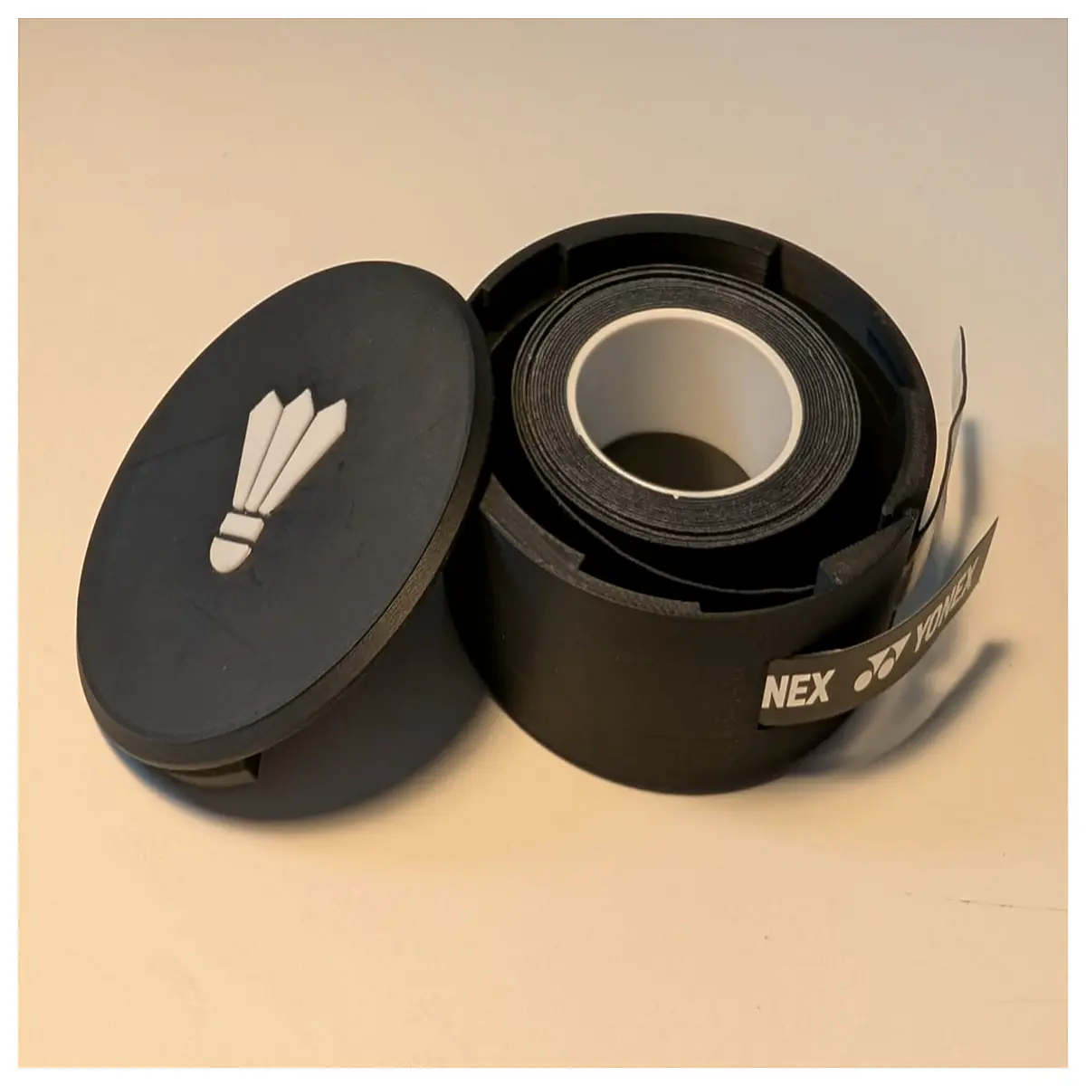 Badminton Grip Organizer Box 3 Rolls Badminton Accessories Grip Storage Sports Equipment Badminton Player