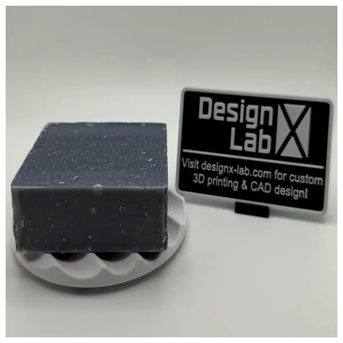 Round Soap Dish designx labcom Bathroom Washbasin Soap Holder Soap Tray Soap Stand Soap Dispenser Washbasin Accessories