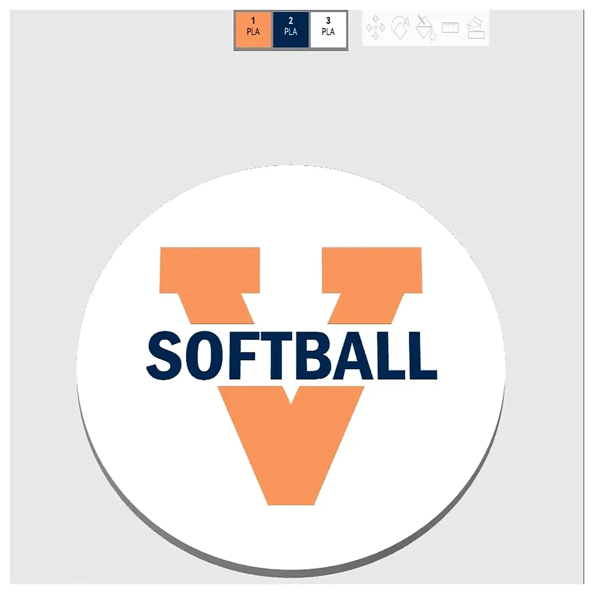 Virginia University Softball Cup Mat Sports Memorabilia Team Gift Desk Decoration Softball Collectible