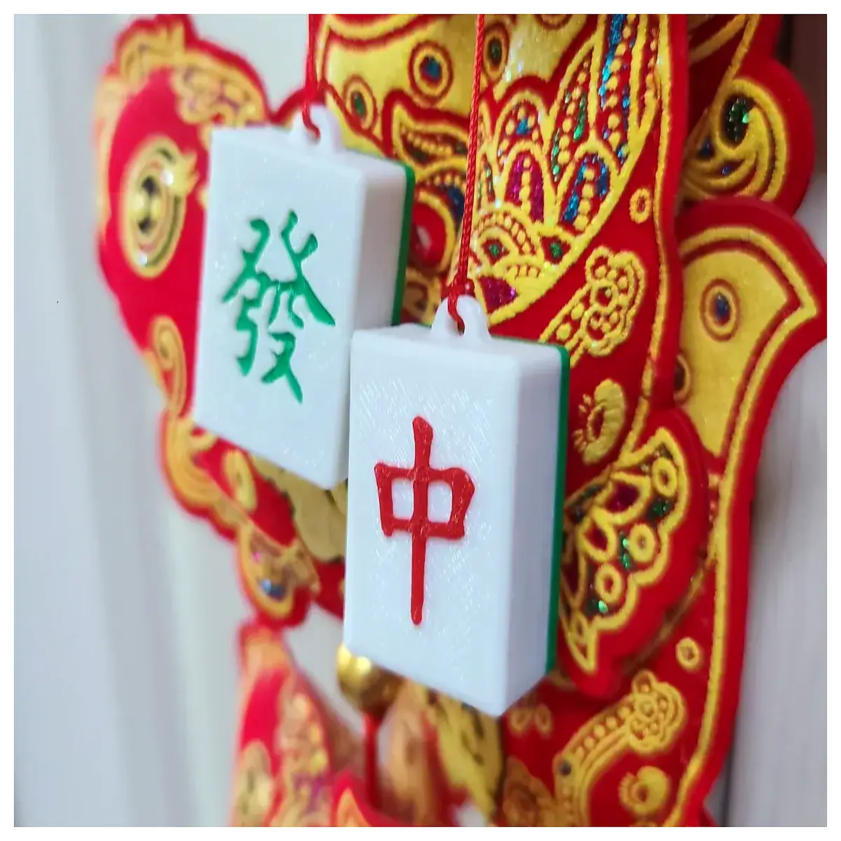 red lucky charm pendant wealth feng shui money attractor home office desk decoration good gift