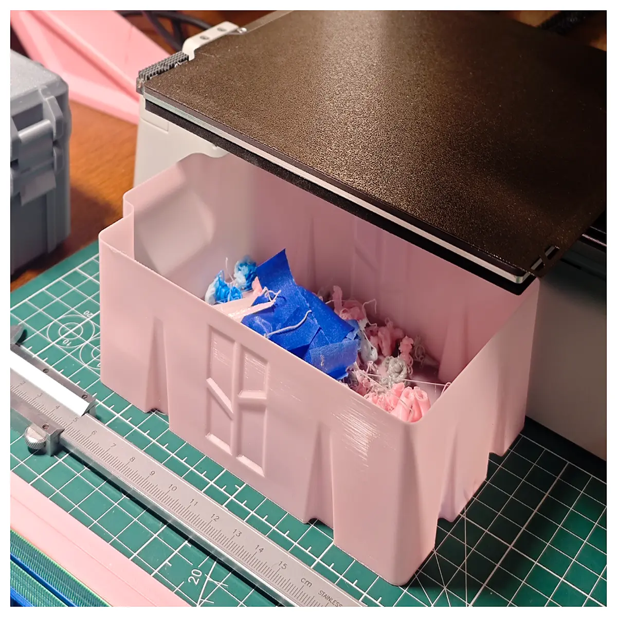Desktop Storage Box Waste Bin Trash Can Organizer Boxes Small Storage 22g Mini
