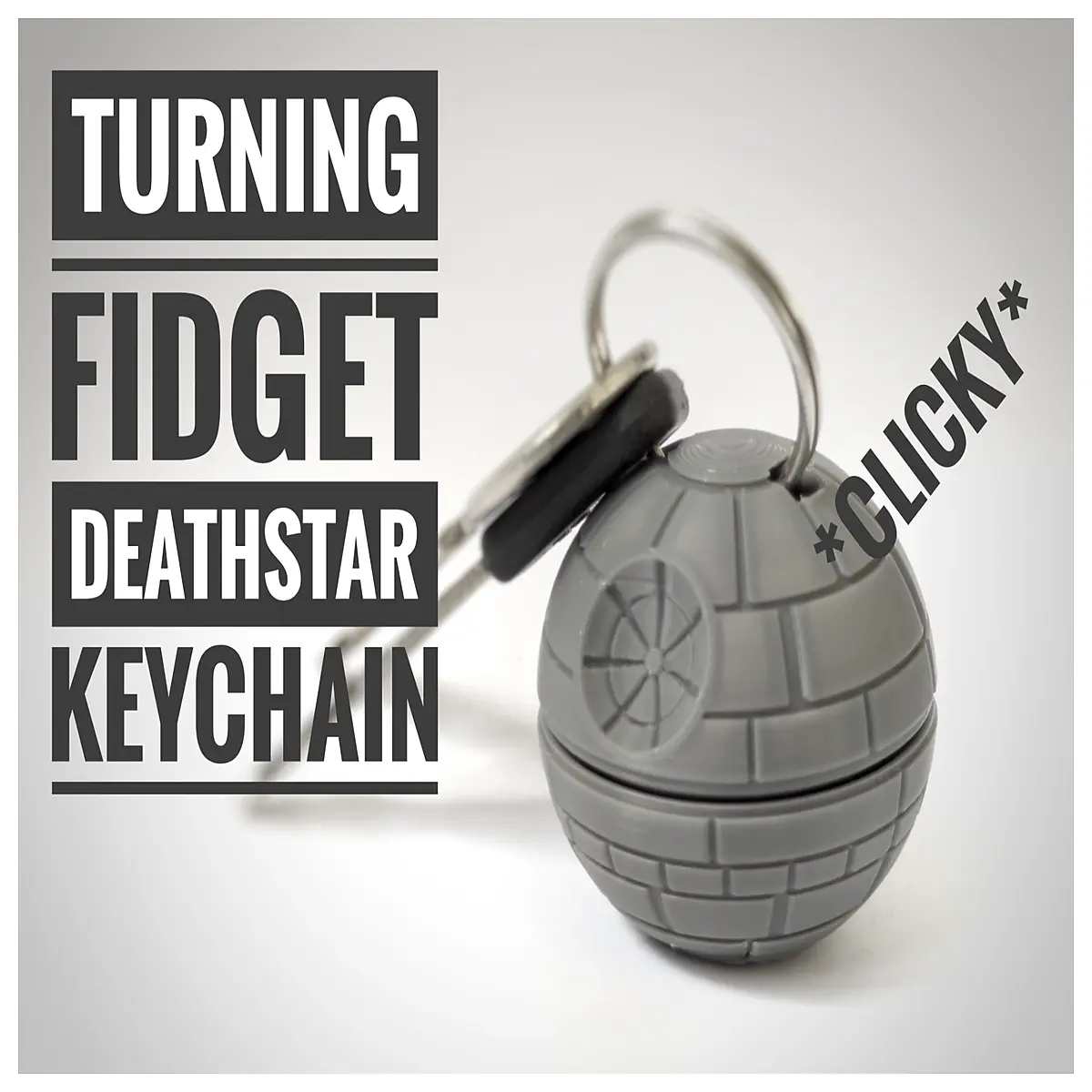 Rotating Decompression Star Keychain Stress Relief Toy Starry Sky Design Unlock Anxiety Fun Gift Keychain Creative Decompression