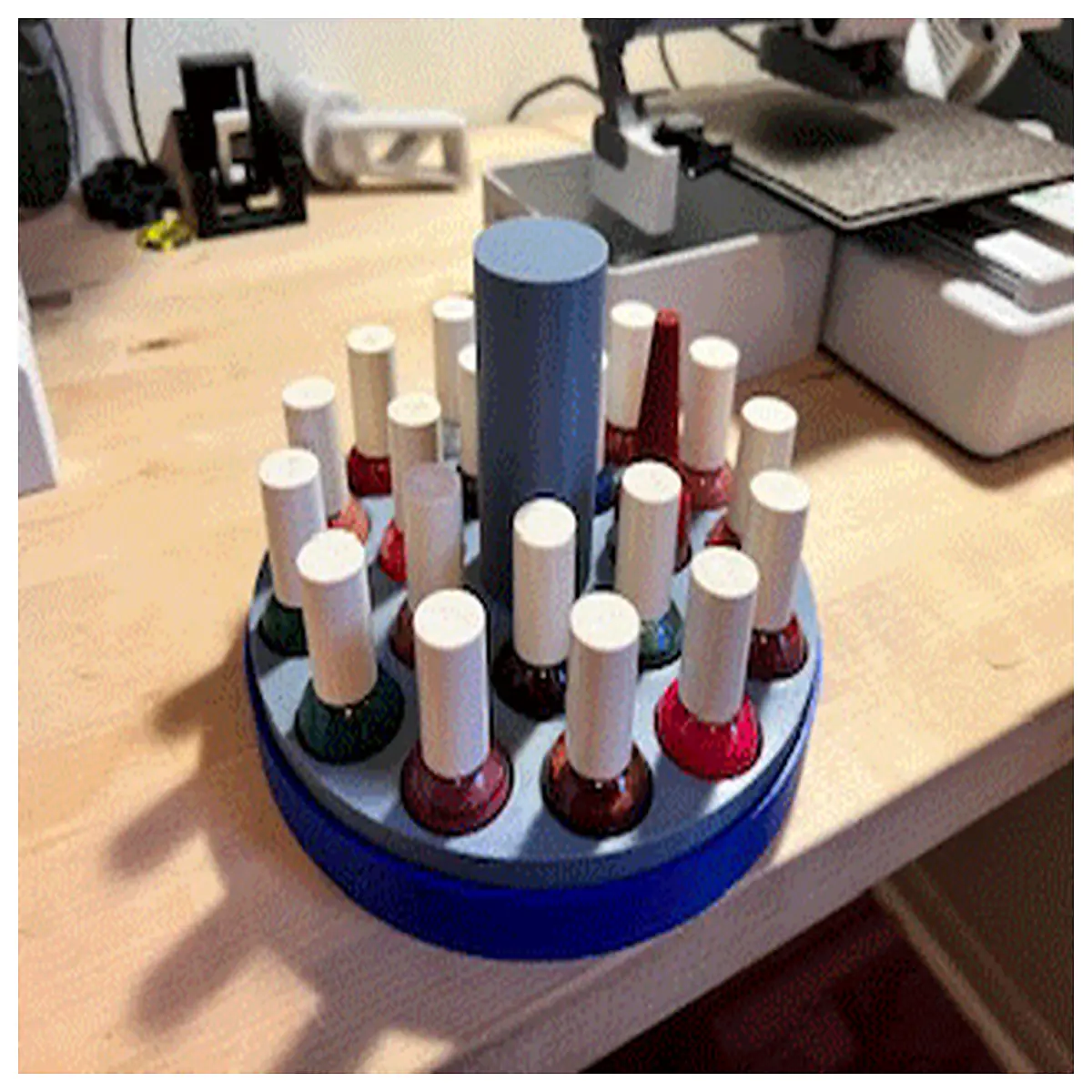 rotating nail polish organizer for salon desktop acrylic holder