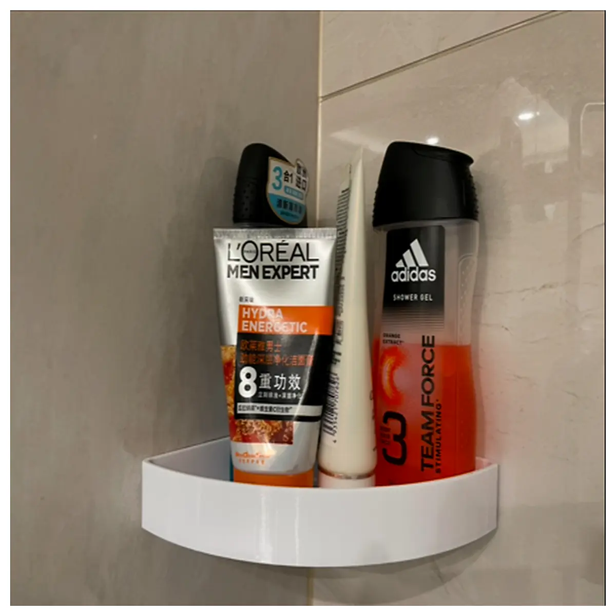 Bathroom Shelves Wall Mounted Bathtub Storage Shower Room Organizer Shelf Bathroom Space Cleaning Accessories