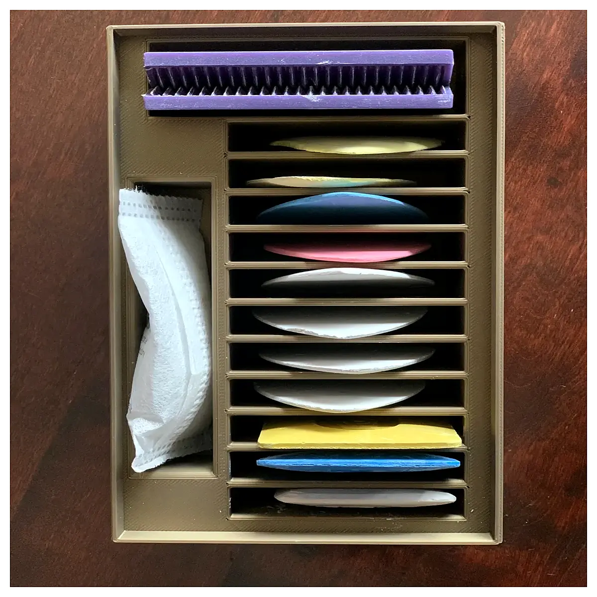 tailor chalk storage box with lid sewing accessories organizer container for dressmaker tools