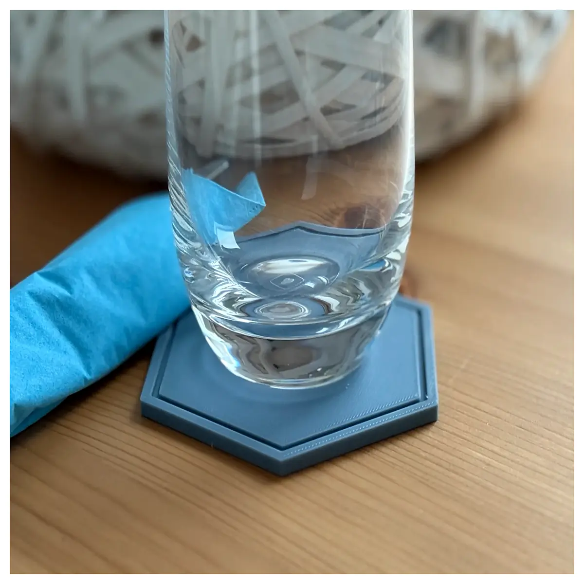 modern hexagon coasters set non slip silicone drink mats for table protection waterproof geometric shape home decor