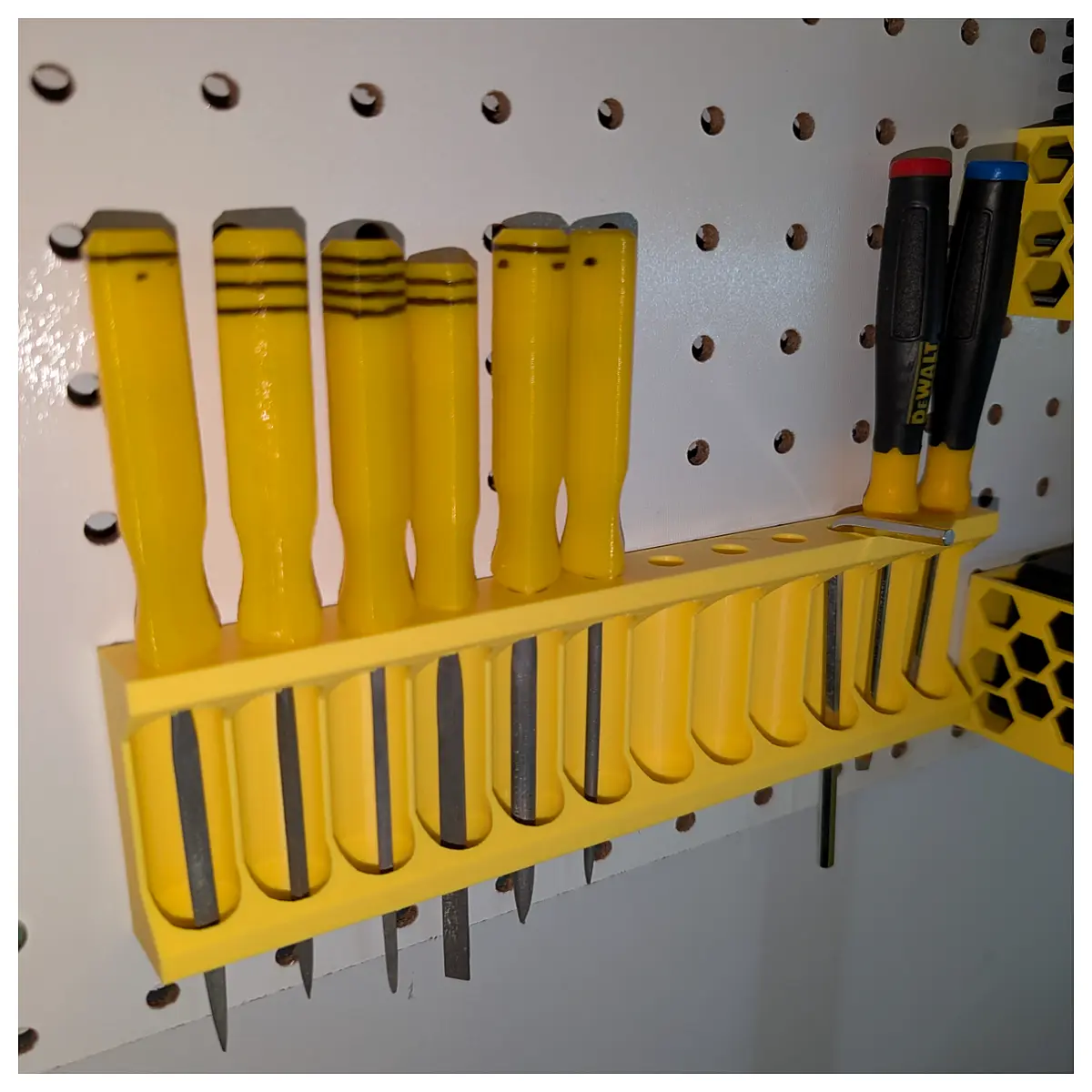 Drill Plate Accessories Rack 1 Row 12 Pcs Drill Bit Holder Drill Plate Tool Organizer Drill Plate Support