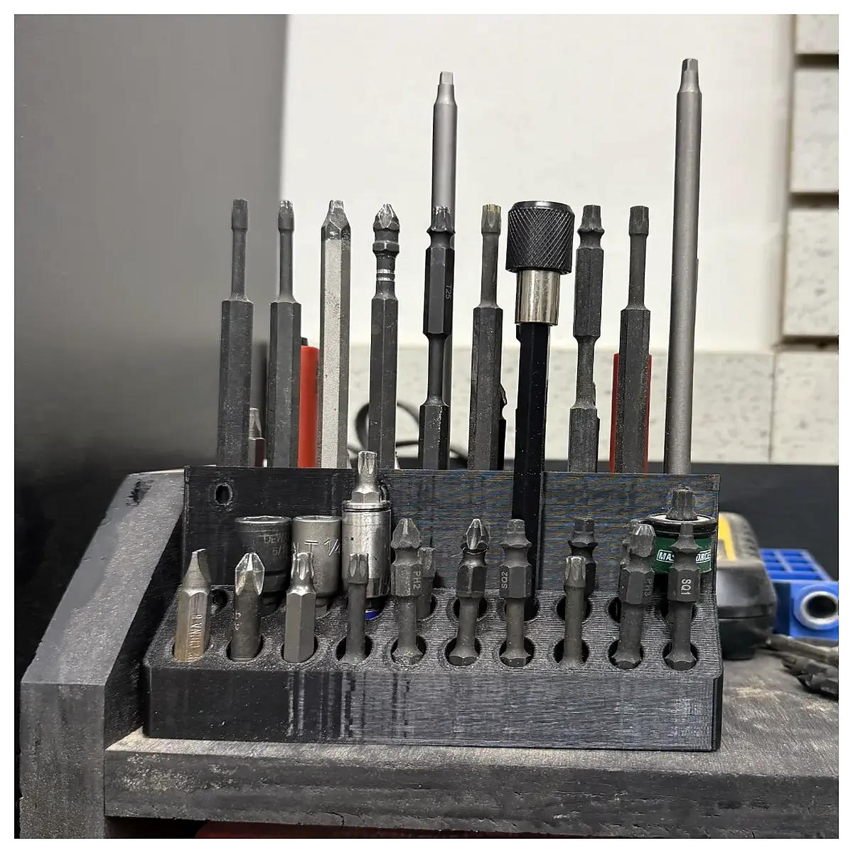 Hex Key Organizer 40 Hex Key Slots 20 Large 20 Small Tool Accessories Mechanical Repair Fasteners