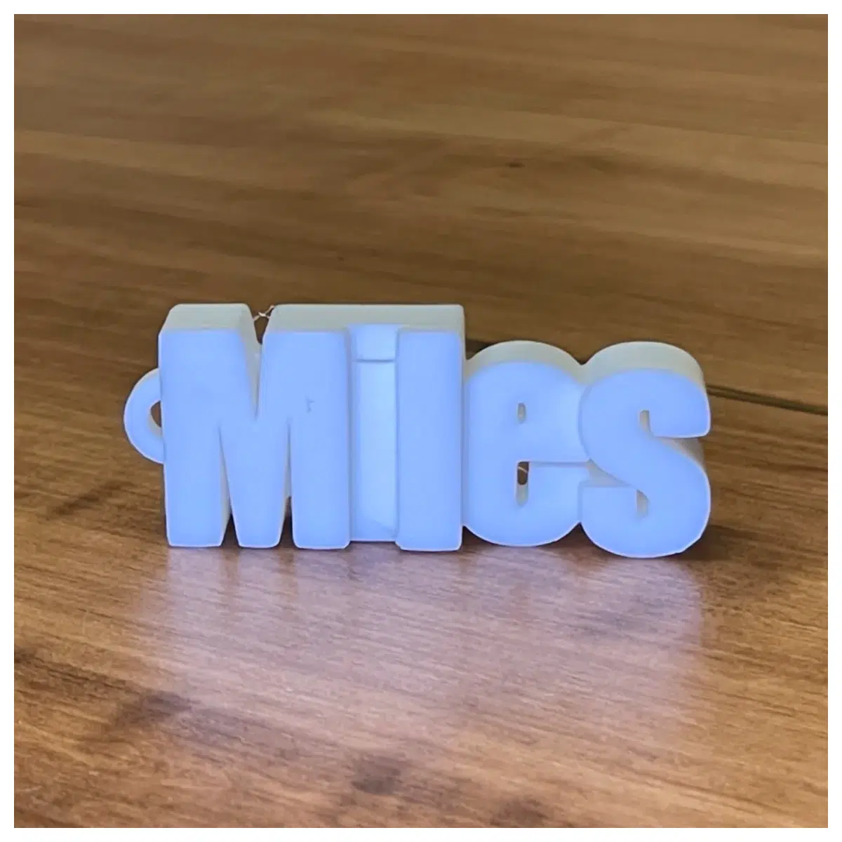Miles Name Keychain Car Key Chain Keyring Accessory Personalized Decoration Auto Parts