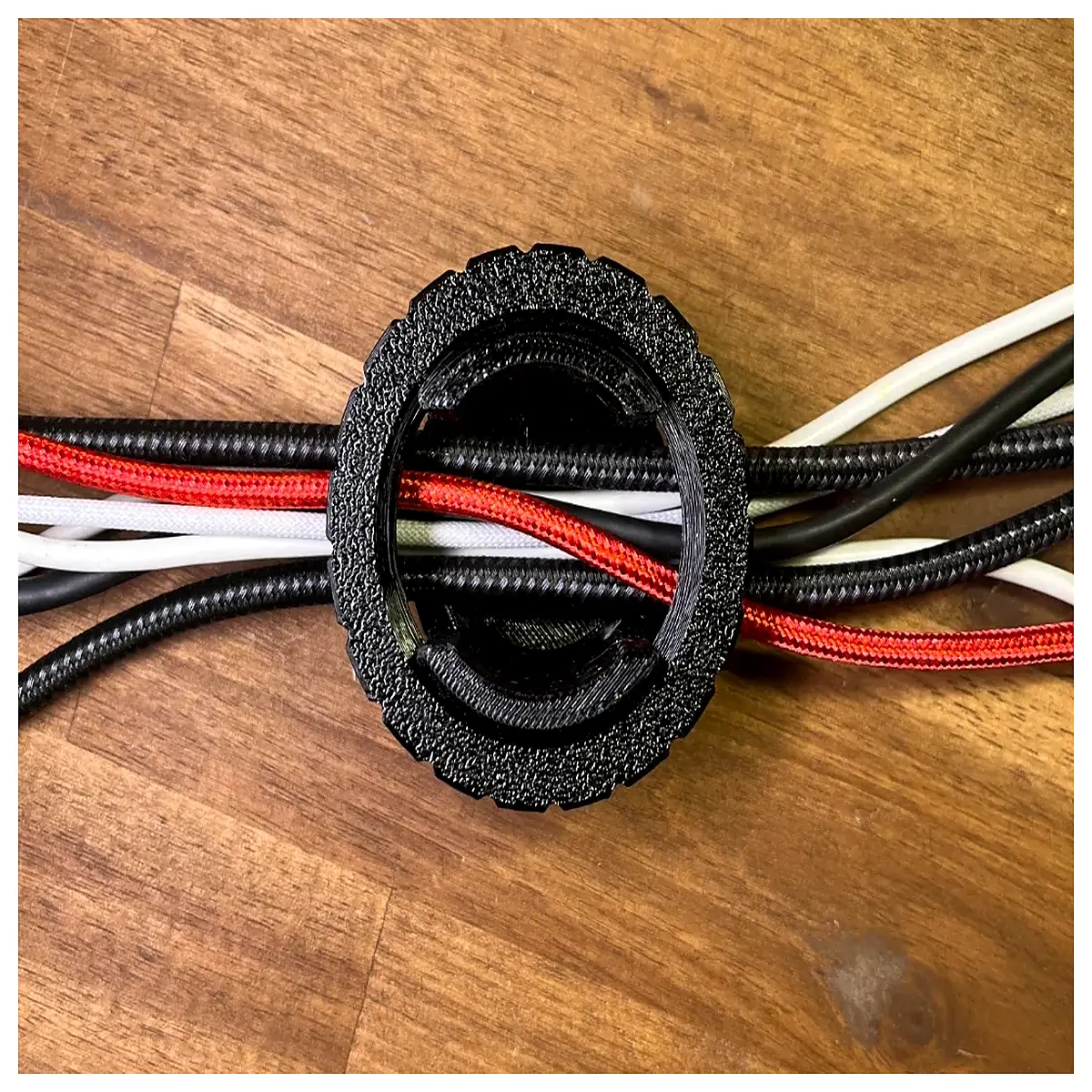 desk cable organizer with knob rotary wire management clip adjustable cord holder for computer desk cable guide system