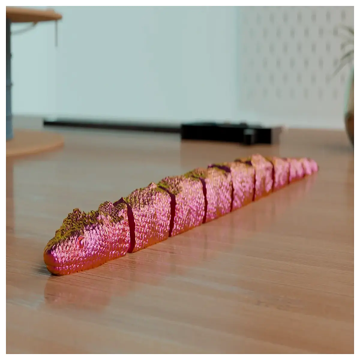 Naga Snake Toy Movable Joints Realistic Hiss Sound Authentic Simulation Pet Toy Role Play Snake Figure