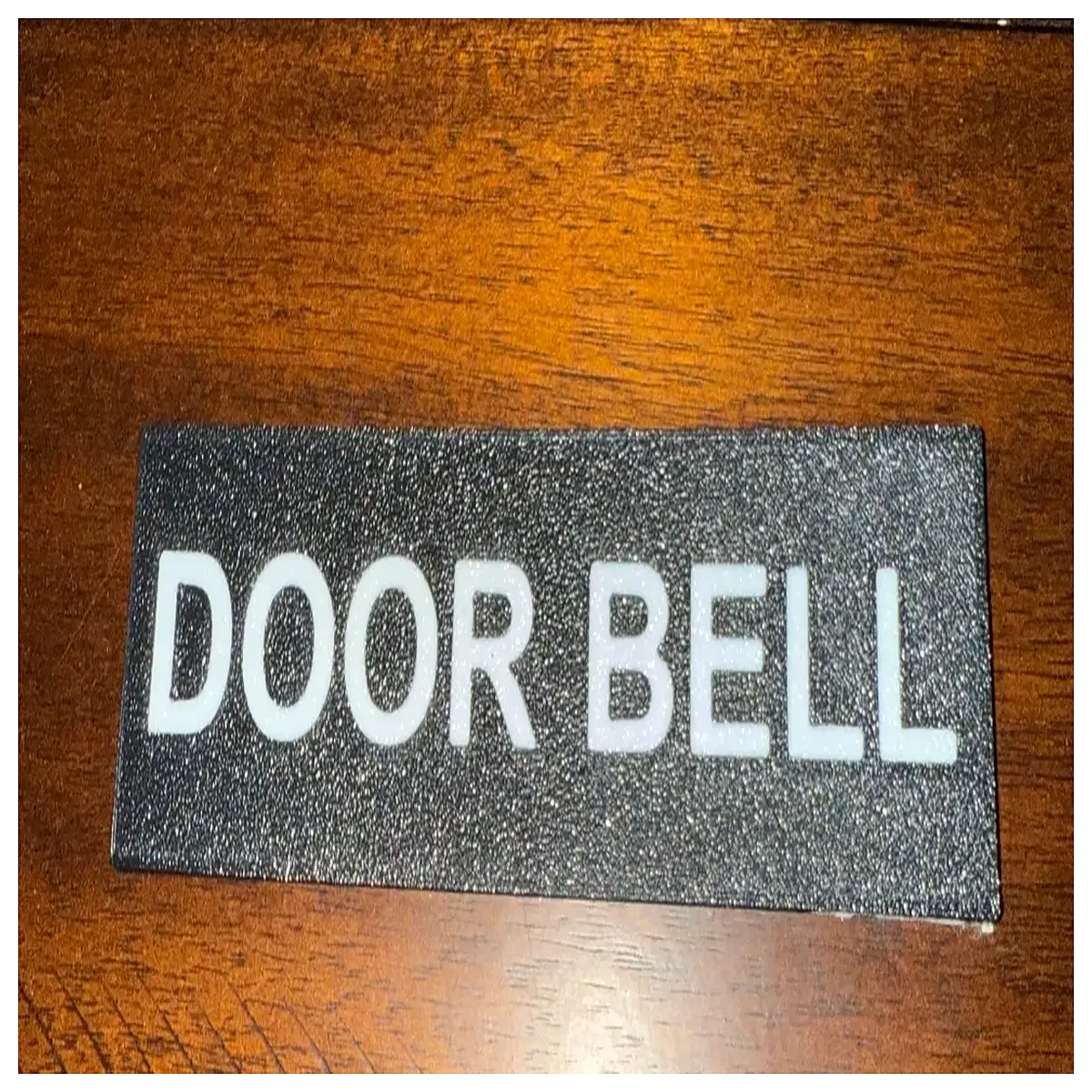 custom doorbell sticker waterproof name plate for home entrance personalized house number sign durable plastic or metal address label for front door d