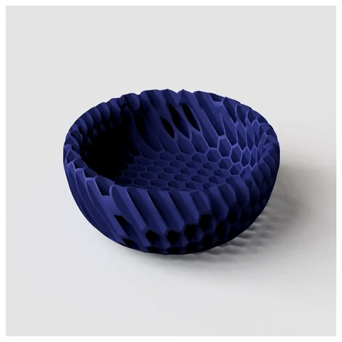 see through hexagonal bowl with beveled edges clear geometric serving dish