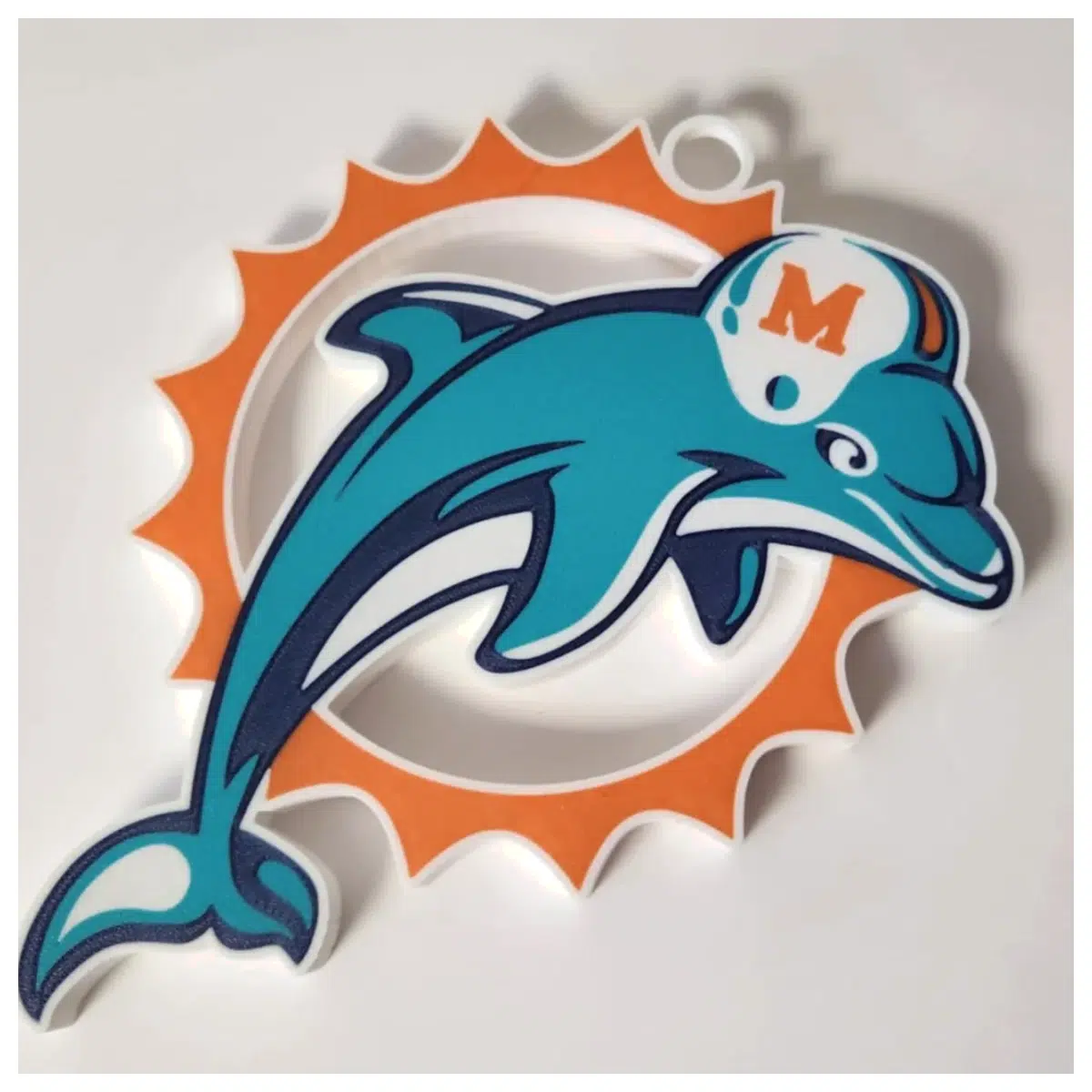 Miami Dolphins Oversized Chain Decoration Dolphin Theme Collectible Home Decor Birthday Gift Display Piece