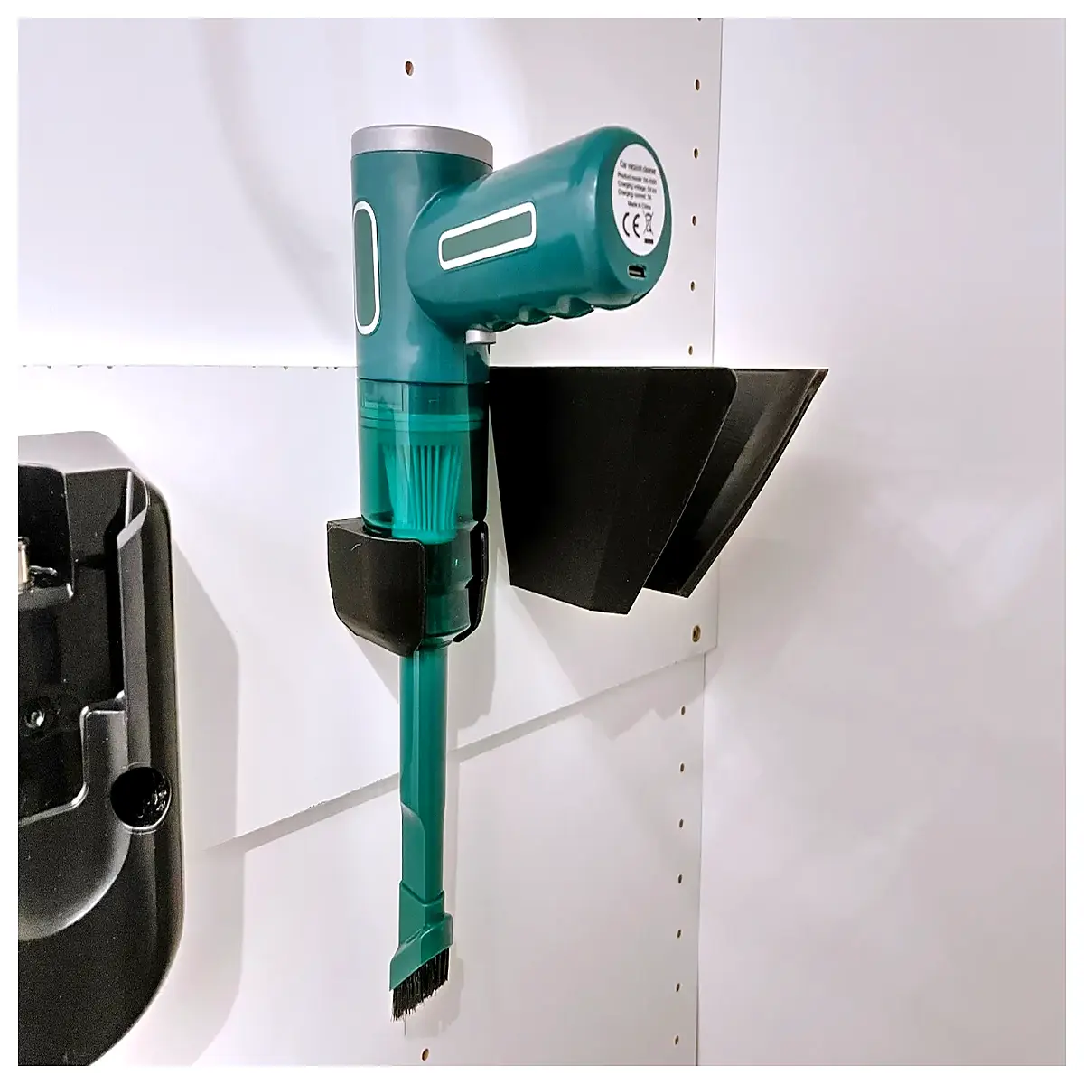 Mini Vacuum Holder Desktop Mount Stand Small Appliance Storage Rack Wall Mounted Accessory Organizer