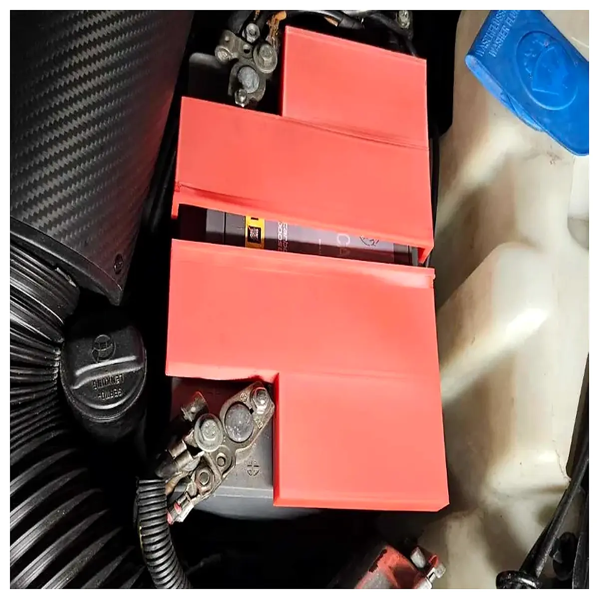 Car Battery Cover Protective Cover Battery Housing Auto Parts Battery Cover Vehicle Battery Shield Battery Cover Accessories