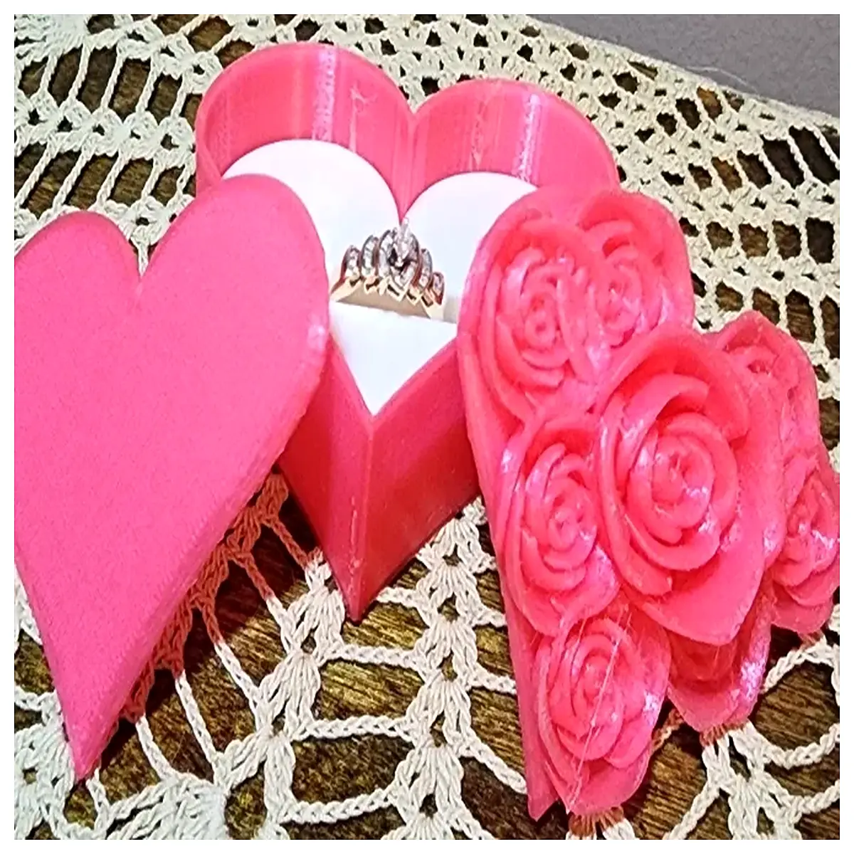 Valentine s Day Gift Box Rose Flower Bouquet Ring Box Romantic Surprise Anniversary Decoration Flower Box