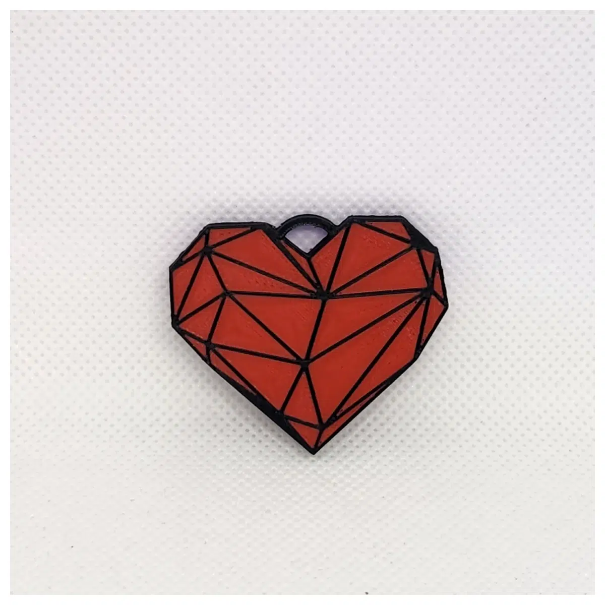Geometric Keychain Creative Decoration Gift Car Accessory Phone Case Accessory Simple Design Love Memorial Charm