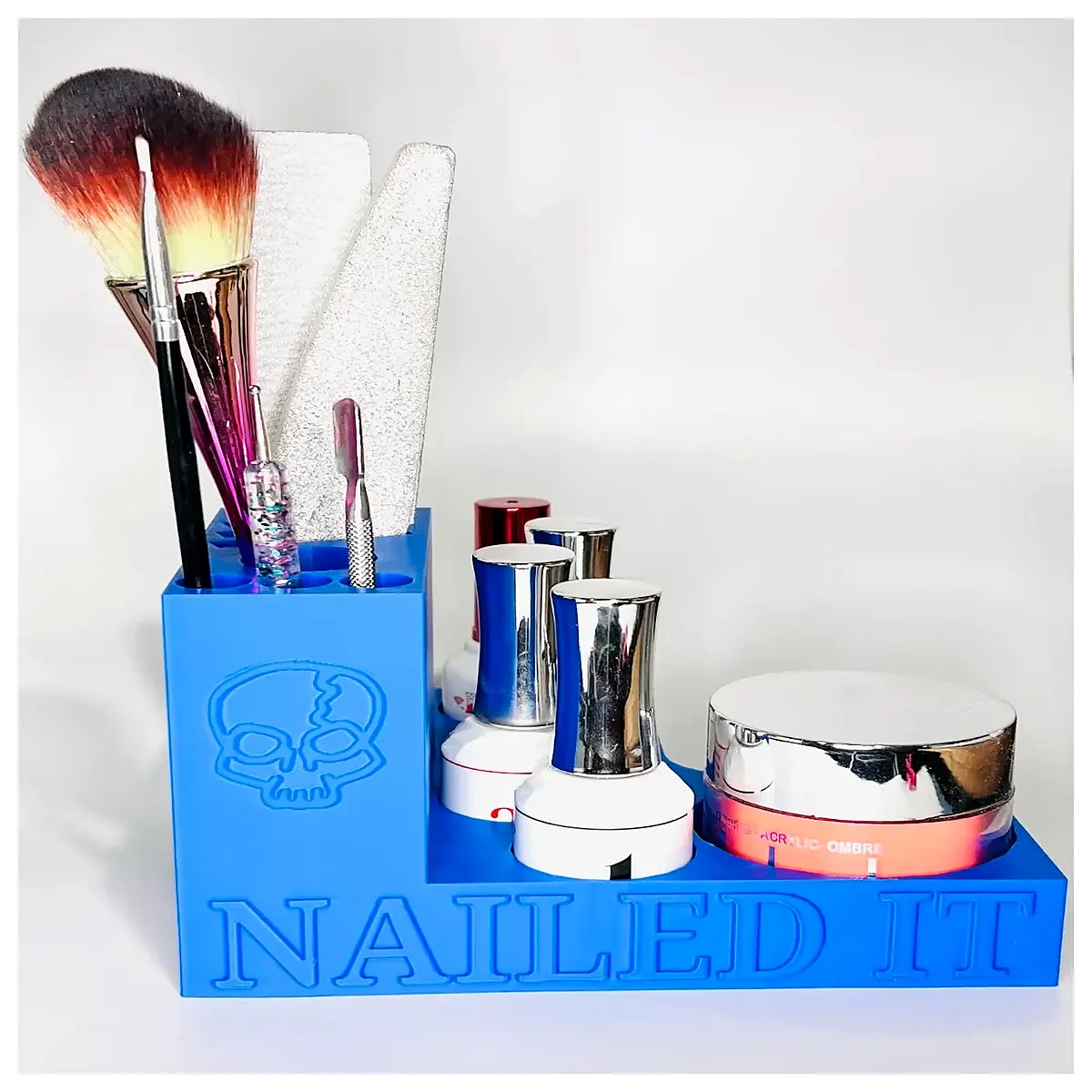 Nail Powder Mixer Polishing Agent Powder Blender Nail Art Mixing Tool Fine Powder Processor Shine Enhancer Gel Polish Mixer