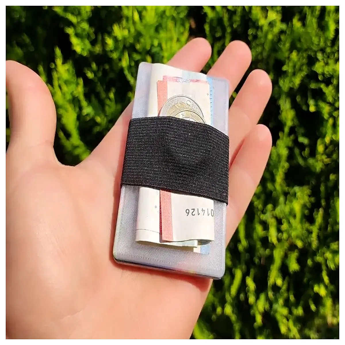 ultra slim card holder wallet for men women rfid blocking minimalist leather coin purse compact travel money clip