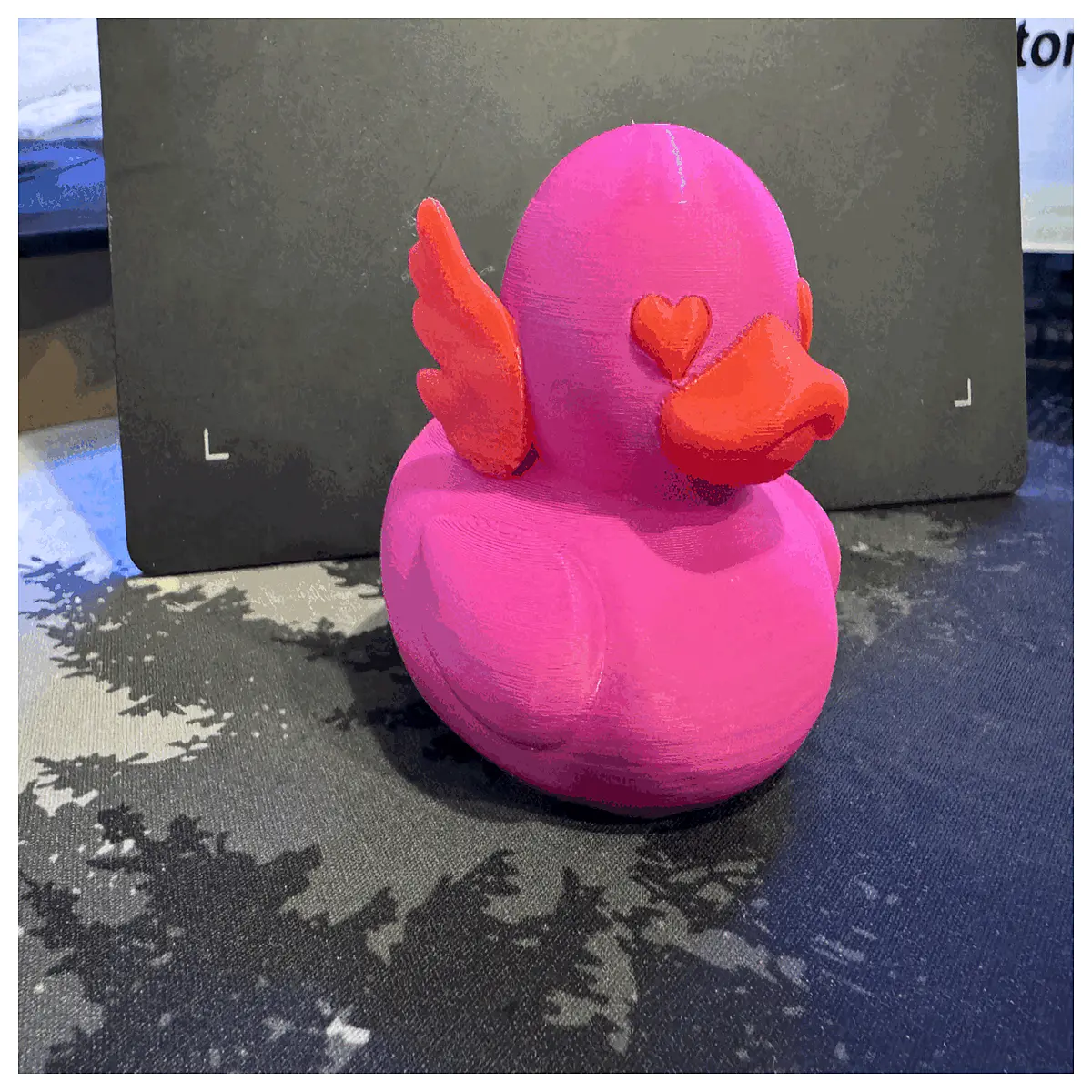 cute rubber duck for valentines day gift yellow bath toy with romantic couple present bathroom decor