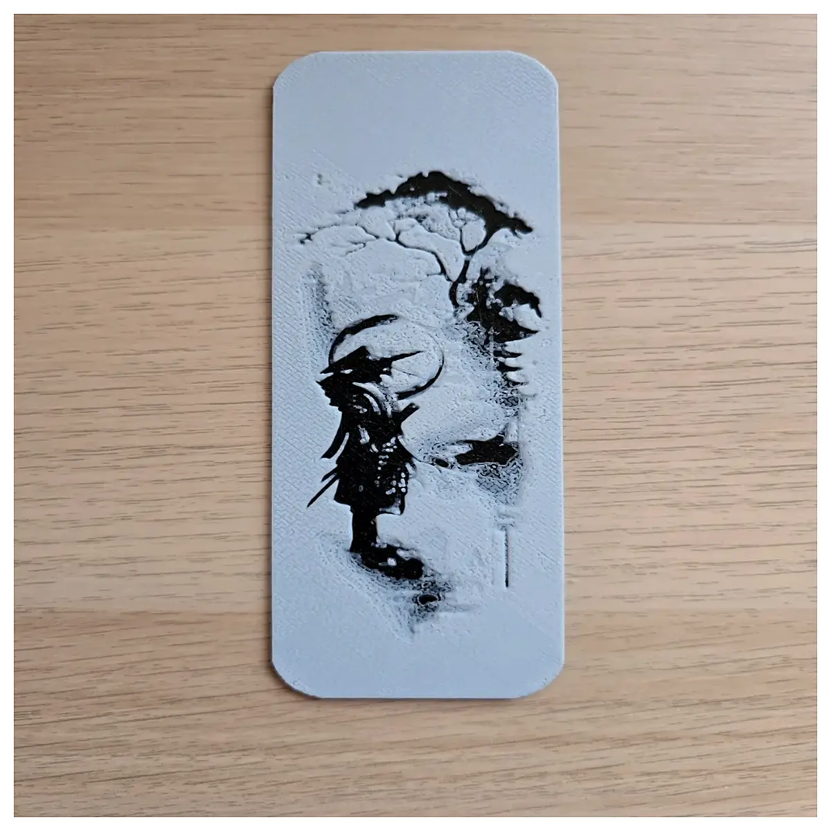 Minimalist Samurai Bookmark Zen Bookmark Meditation Bookmark Simple Bookmark Buddhist Bookmark Zen Buddhism Bookmark Enhance Reading Experience