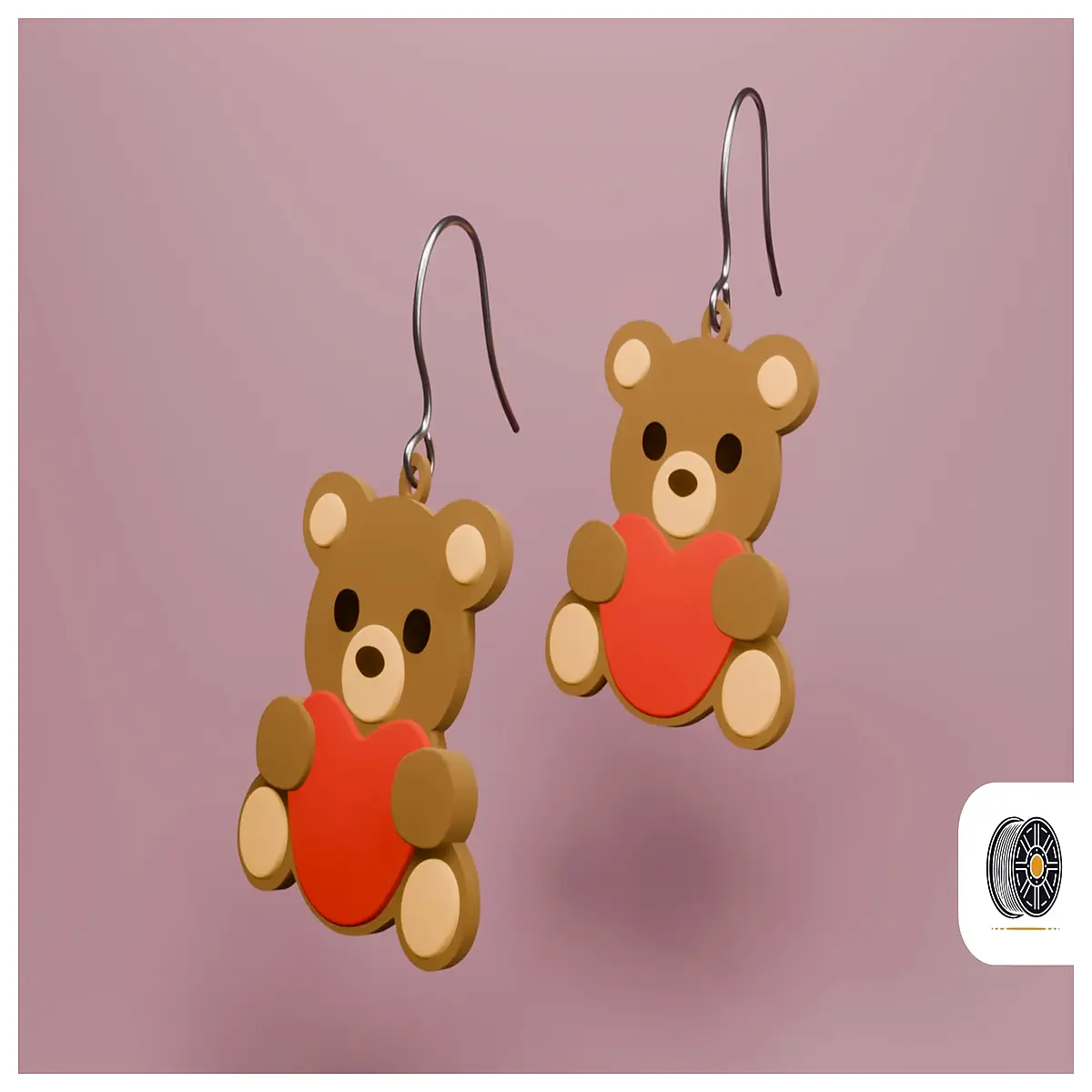 Plush Teddy Bear Earrings Valentine s Gift Cute Teddy Bear Jewelry Teddy Bear Stud Earrings Festive Gift Romantic Surprise