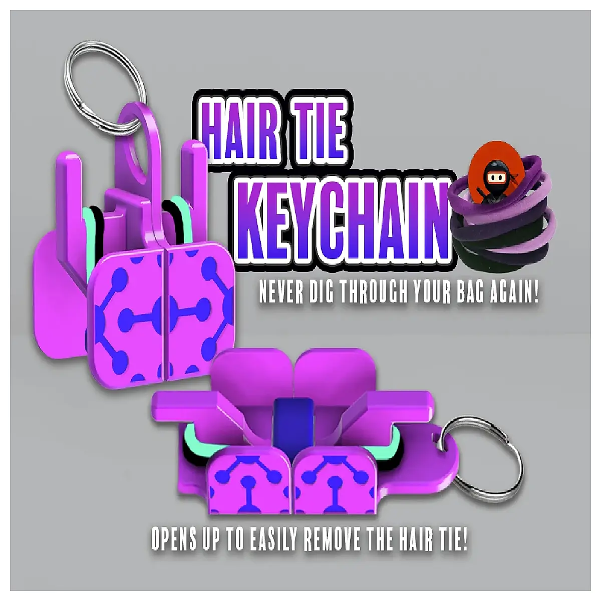 Hair Clip Keychain Phone Charm Mobile Accessory Hairpin Accessory Phone Chain Simple Cute