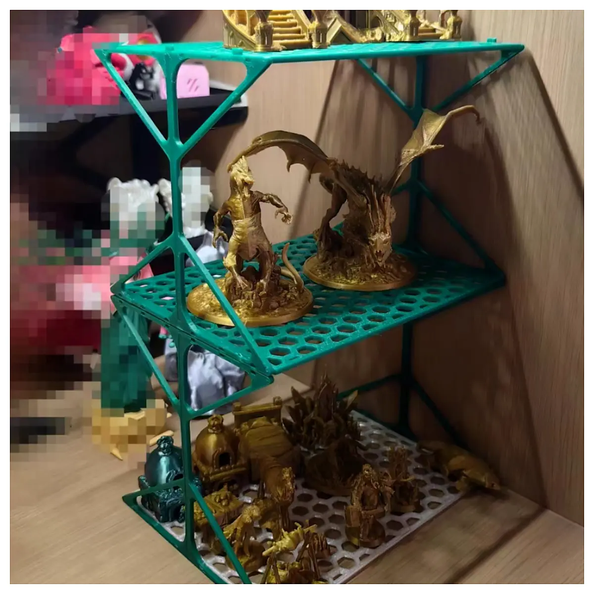 Mini Figure Display Stand 60g Lightweight Display Case Model Toy Shelf Collection Showcase Desktop Decoration