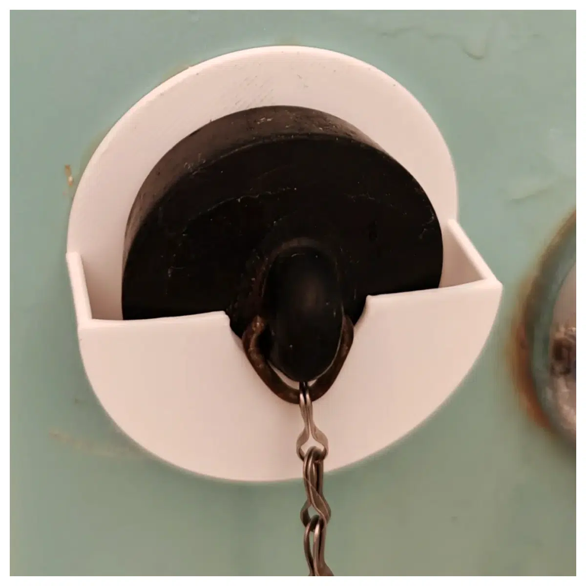 bathroom sink caddy organizer for bath plug stopper drain cover holder storage rack