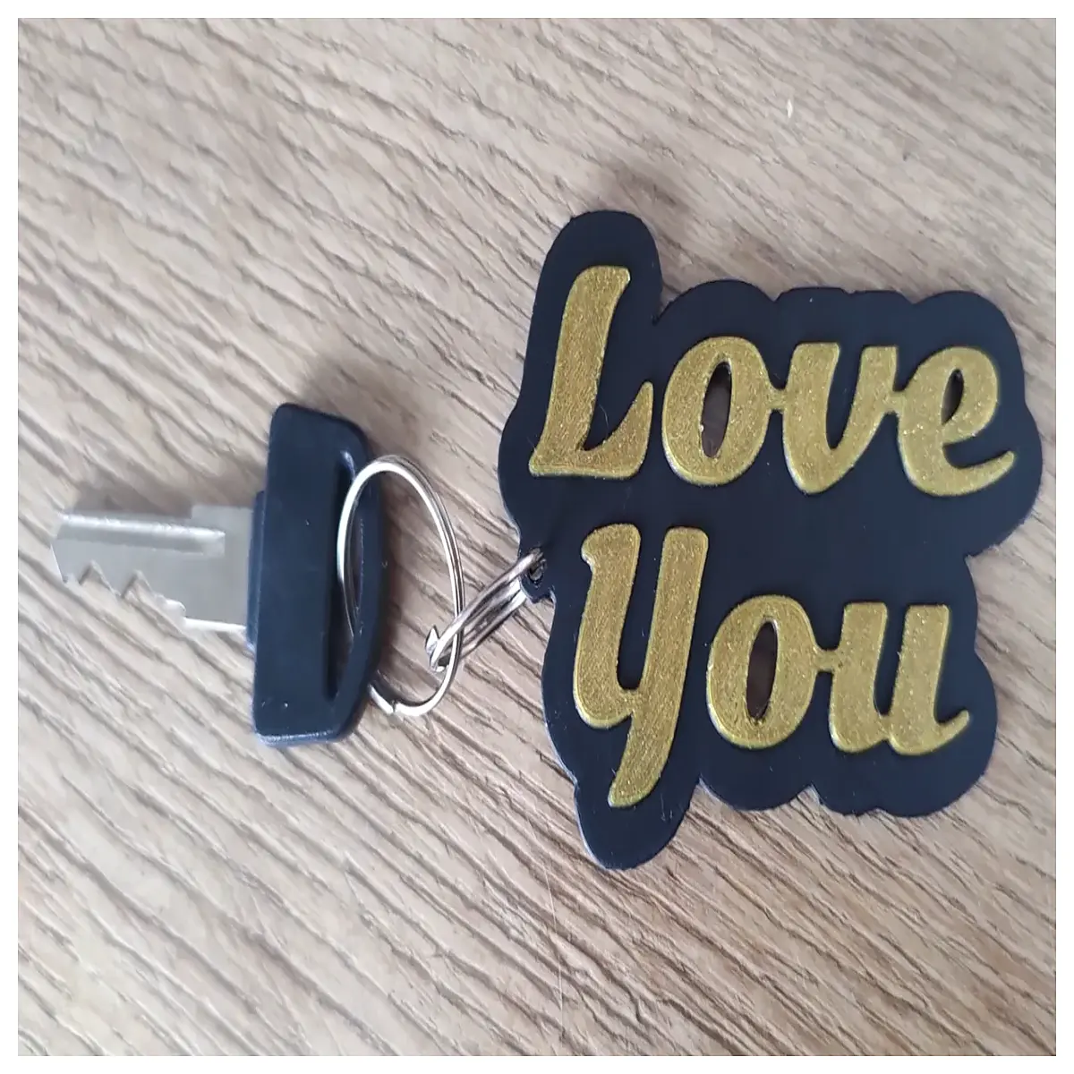 I Love You Keychain Keyring Charm Phone Chain Simple Cute Gift Memorial Keychain Accessories