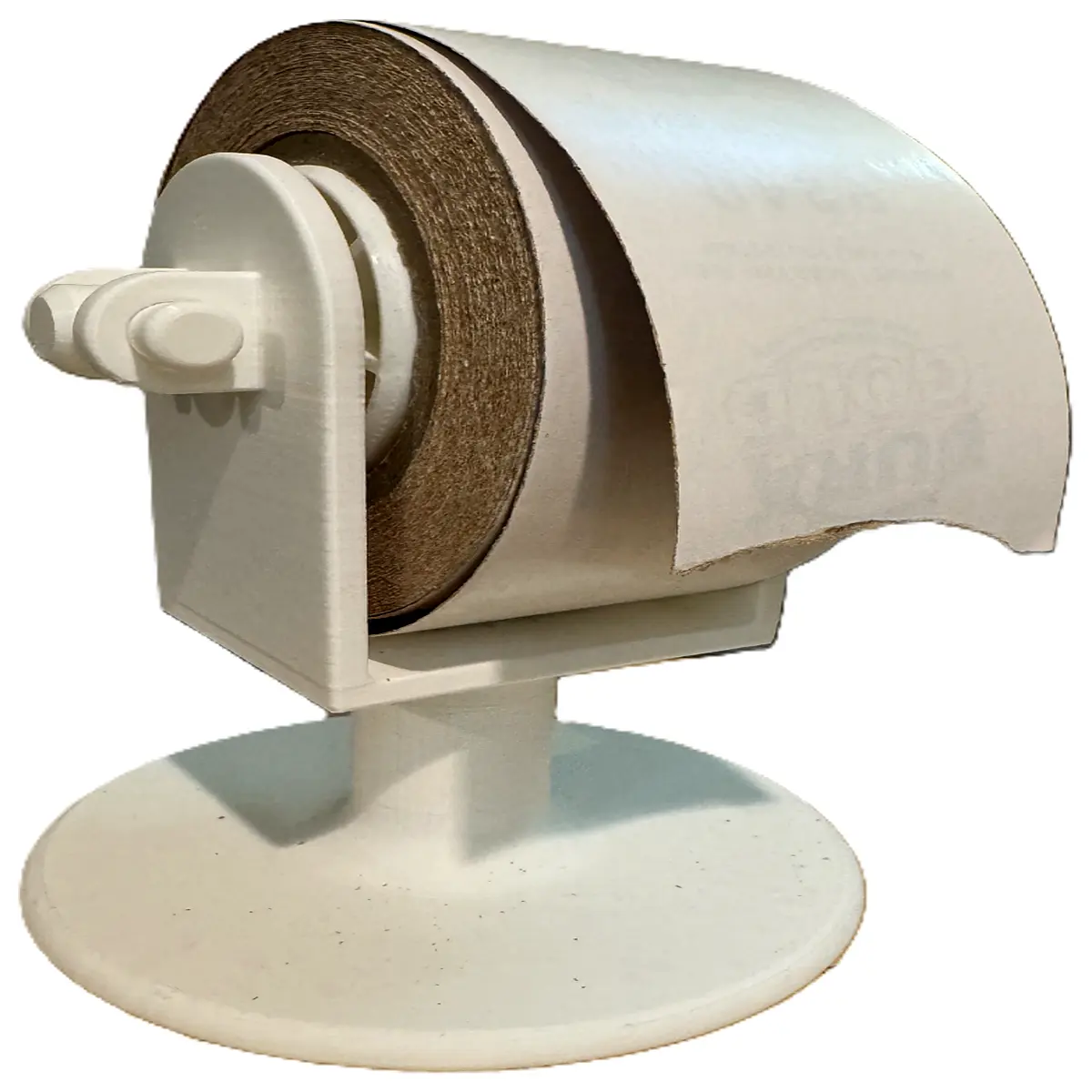 automatic sandpaper roll dispenser holder for bench grinder workshop cabinet storage