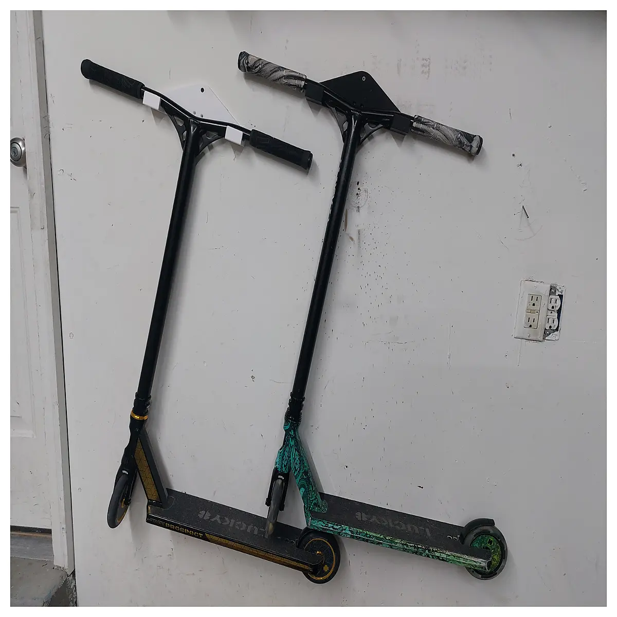 Skate Scooter Wall Mount Holder Indoor Bike Storage Space Saving Accessories Garage Organizer