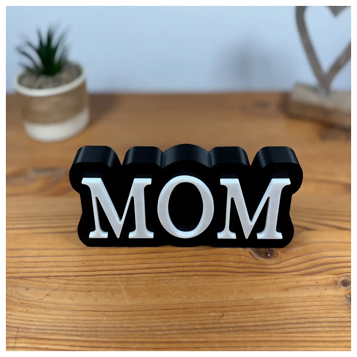 MOM Decorative Shelf Hanging Photo Display Rack Living Room Bedroom Office Decor Multi Grid Display Cabinet Creative Home Ornament