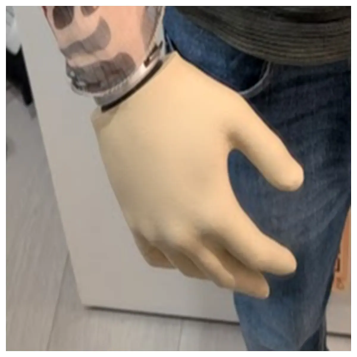 realistic human hand scan for vr avr metaverse character