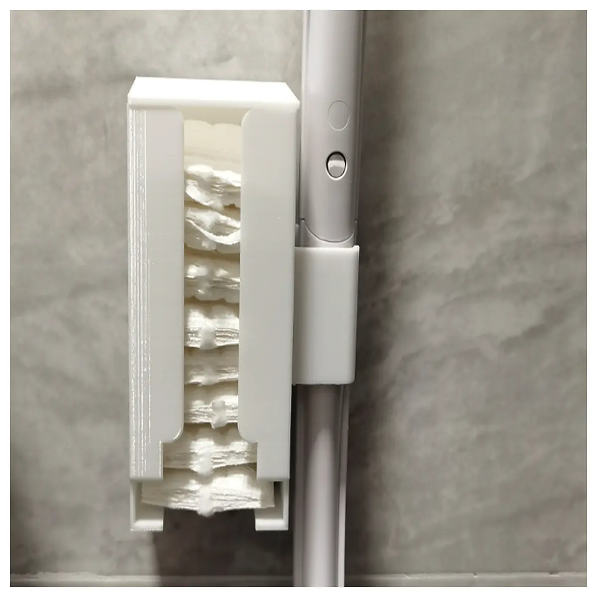 Toilet Brush Head Replacement Pad Holder Organizer Brush Head Storage Bathroom Cleaning Tool Case Hygiene Cleaning Accessory Holder