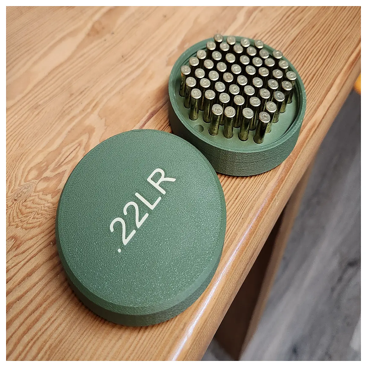 22LR 50 Round Ammo Box Shooting Supplies Outdoor Hunting Shell Storage Ammo Crate Shell Collection