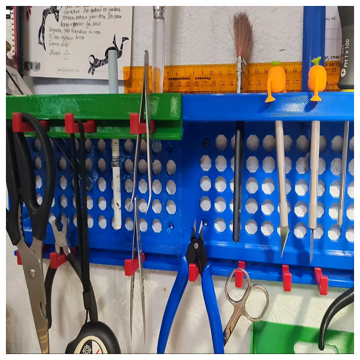 wall mounted tool organizer garage storage rack duty pegboard hooks for workshop tools hardware organization system