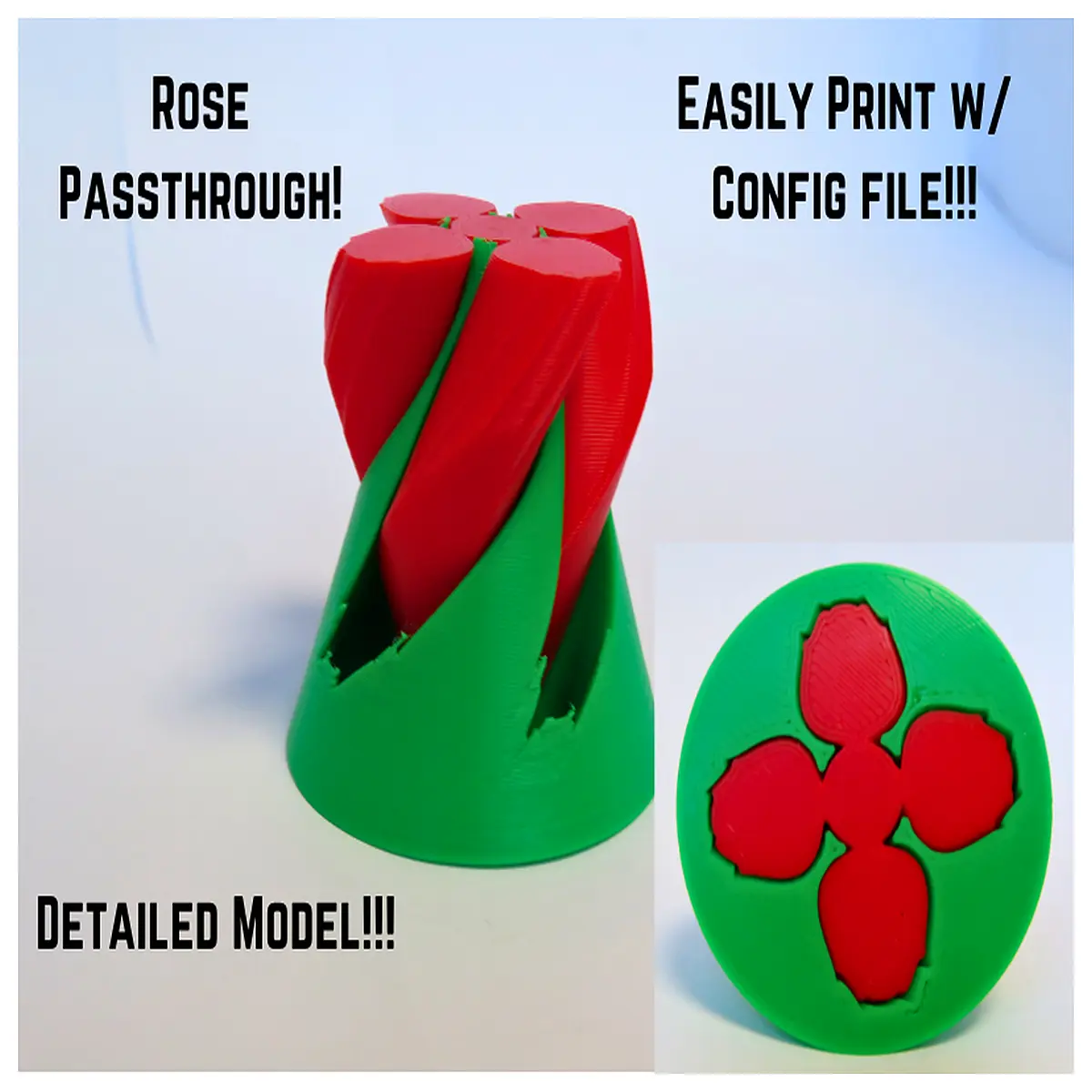 printed rose lattice for jewelry making resin casting diy craft template