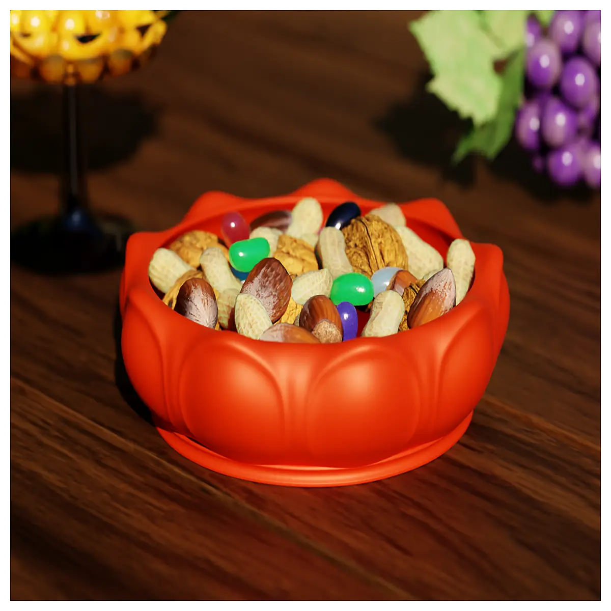Fruit Bowl Practical Dishware Kitchen Fruit Serving Plate Bowl Dessert Decoration Creative Utensils Fruit Bowl