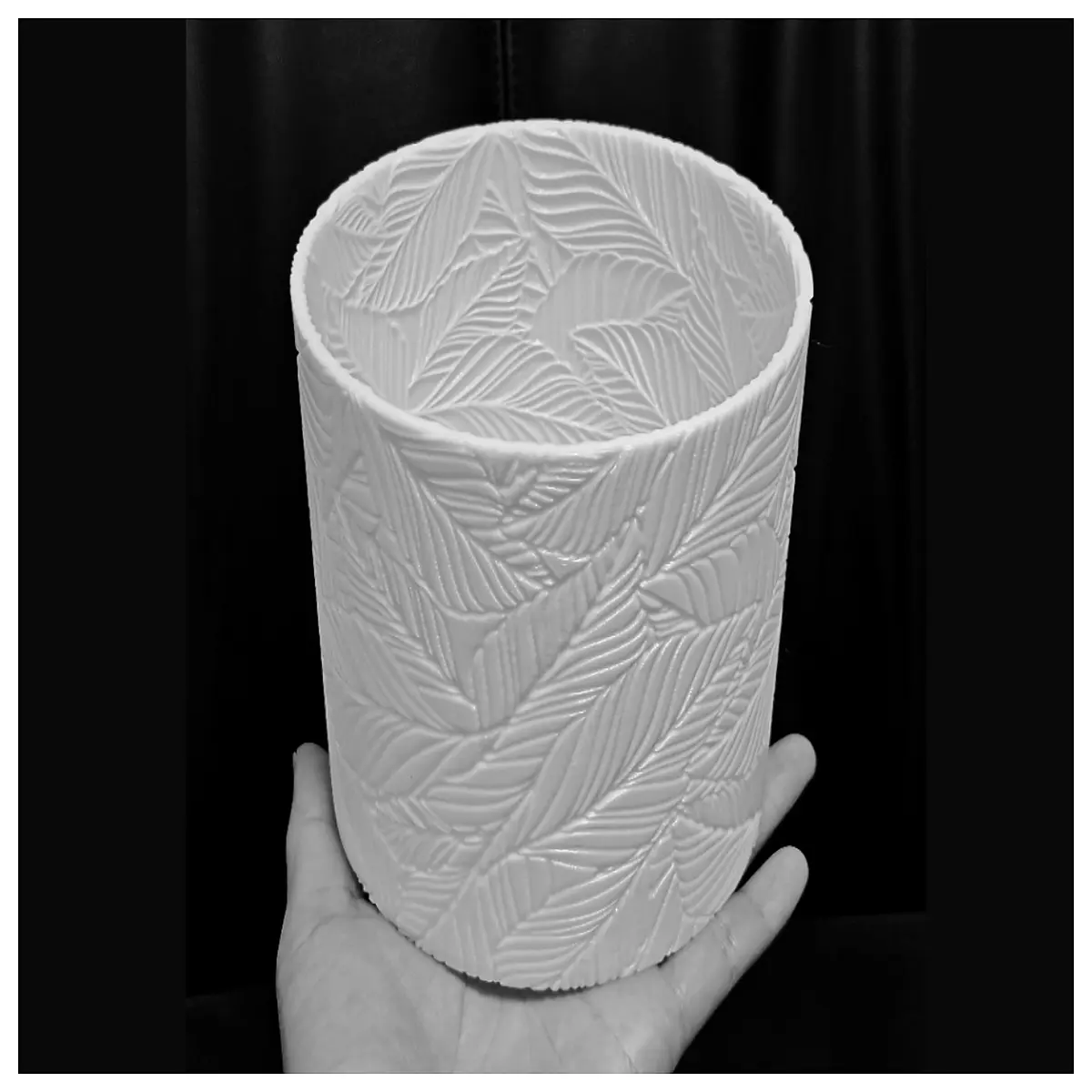Leaf Vein Pencil Holder Flower Pot Desktop Decoration Creative Ornament Succulent Planter Plant Container Gardening Tool
