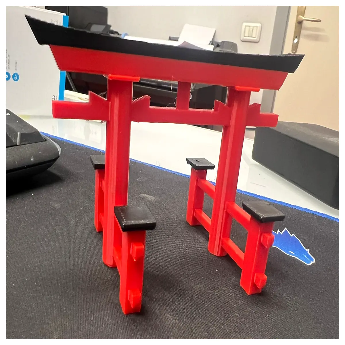 Torii Gate Decoration Garden Gate Pillar Frame Traditional Japanese Decorative Torii Accessories Gate Ornament Torii Gate