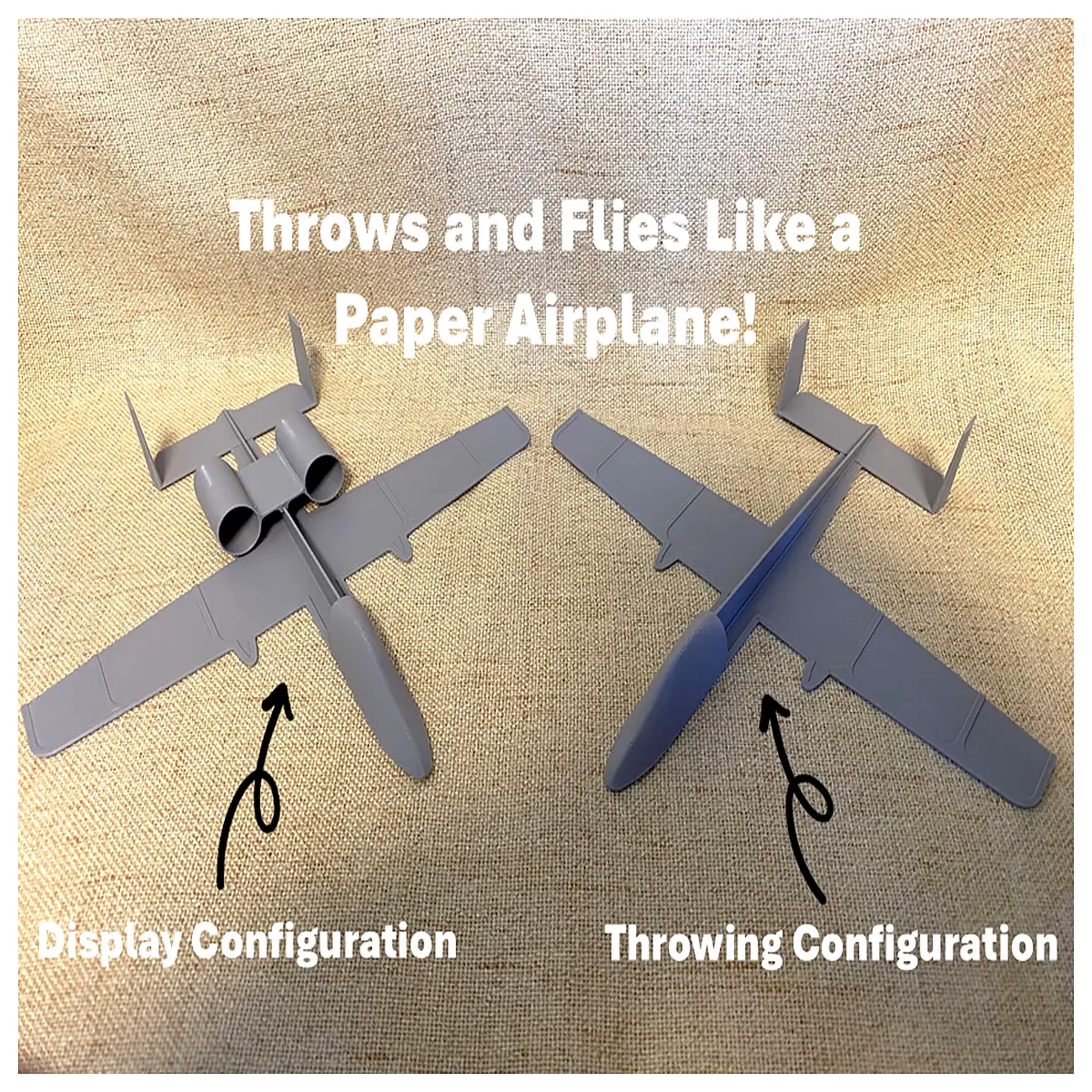 Throwing Aircraft A 10 Model Toy Fighter Plane Model Flight Model Toy Airplane Combat Plane Assembly Scene Accessories