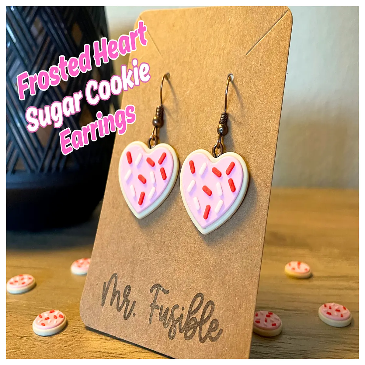 Valentine s Day Candy Earrings Polished Sand Earrings Women s Stud Earrings Romantic Gift Festive Decoration