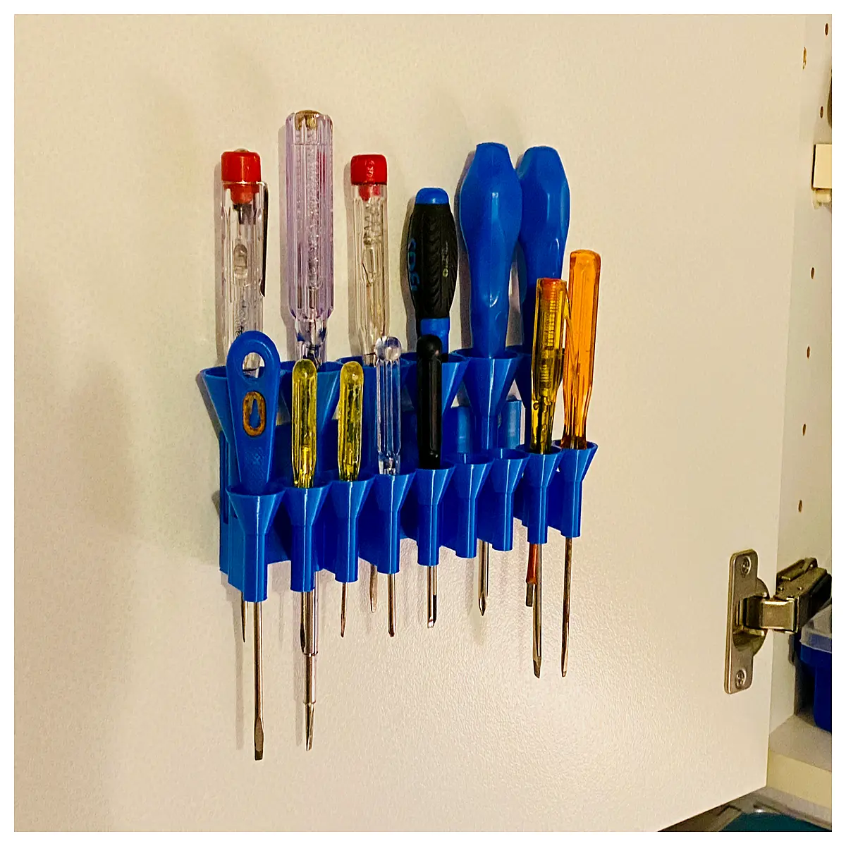 Screwdriver Holder Organizer Tool Storage Magnetic Mount Repair Parts Electronics Accessories